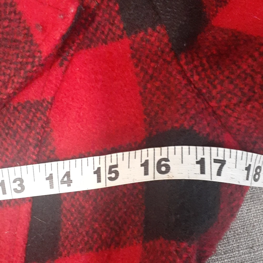 Aqua  red button down shacket XS. - Picture 13 of 14